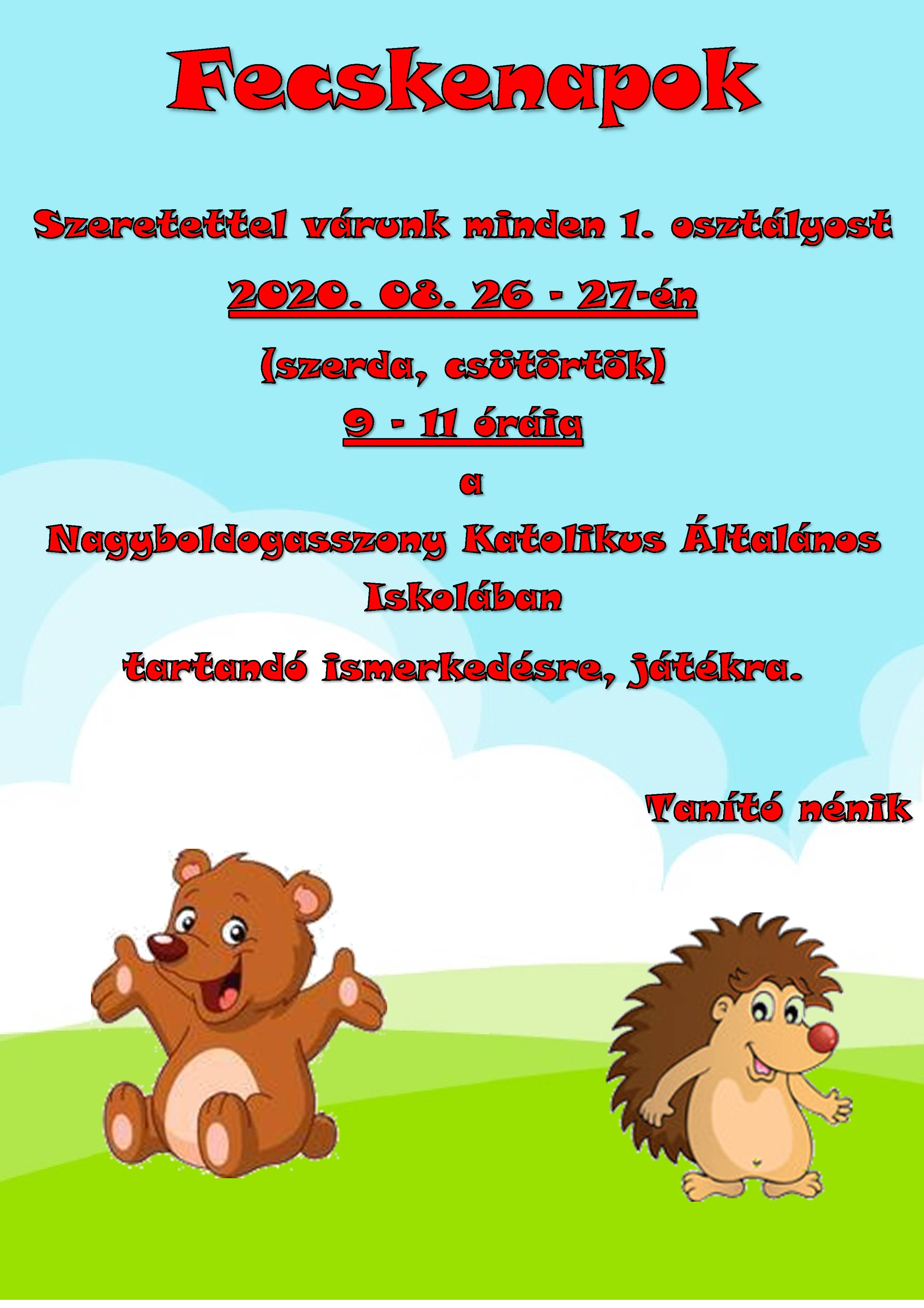 Fecskenapok 2020 plakát