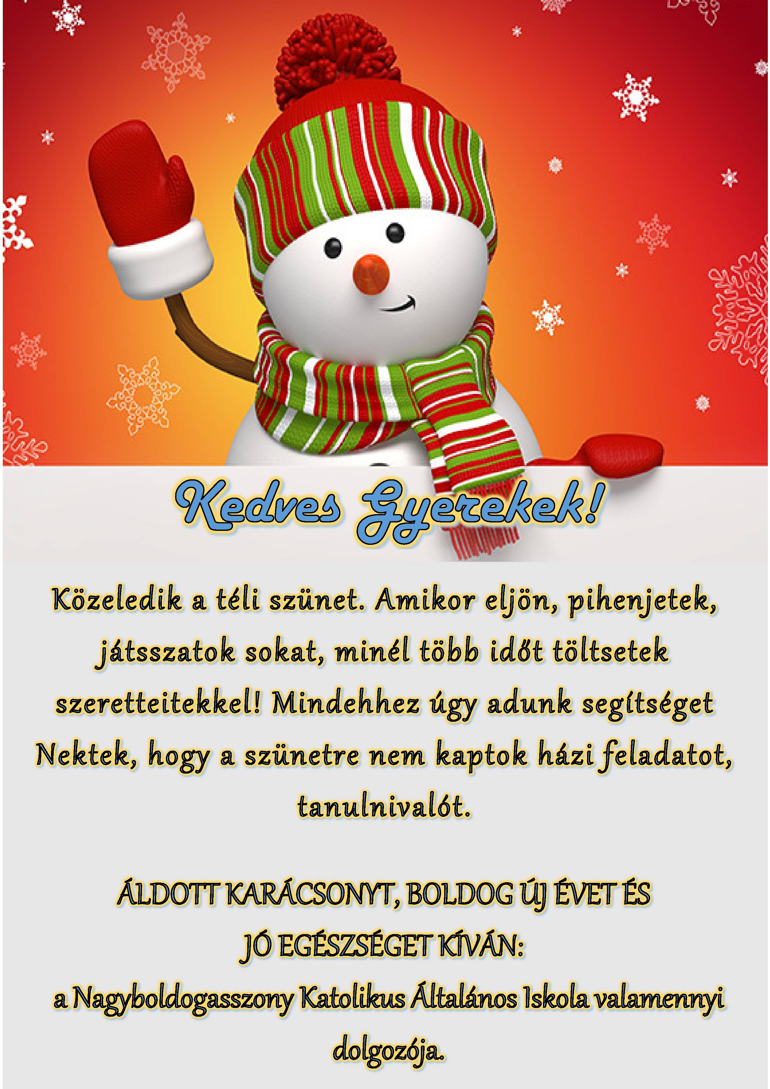 KEDVES GYEREKEK KARI 2023