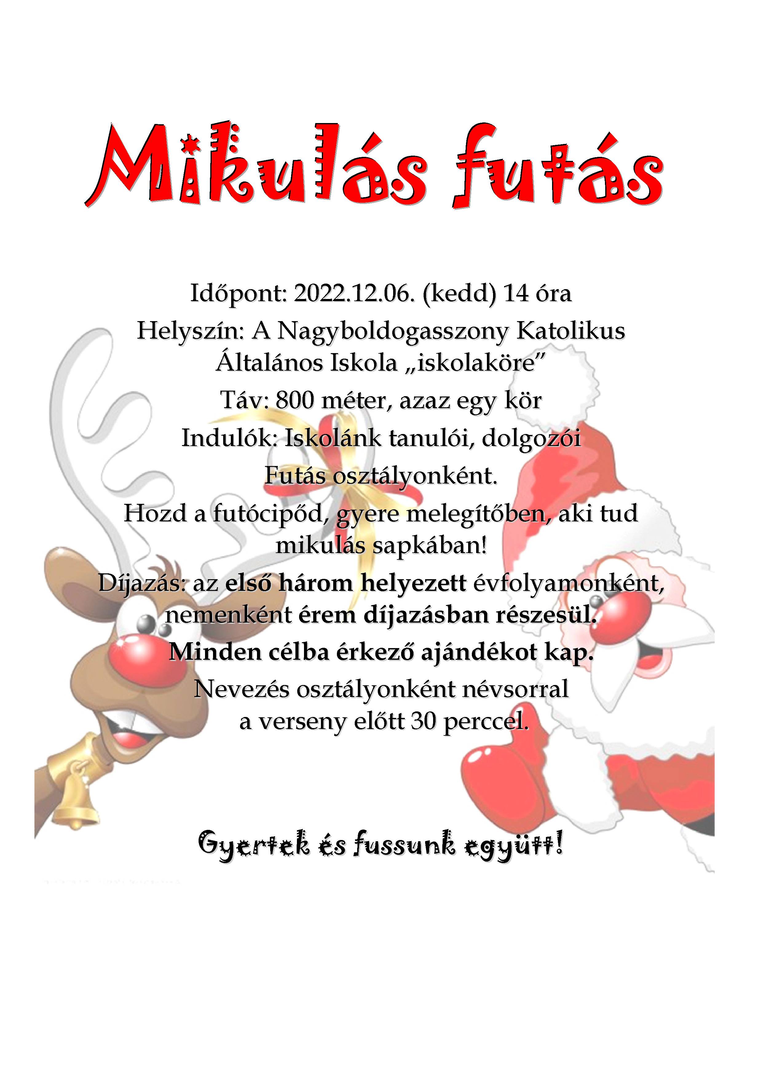 Mikulás futás 2022uj