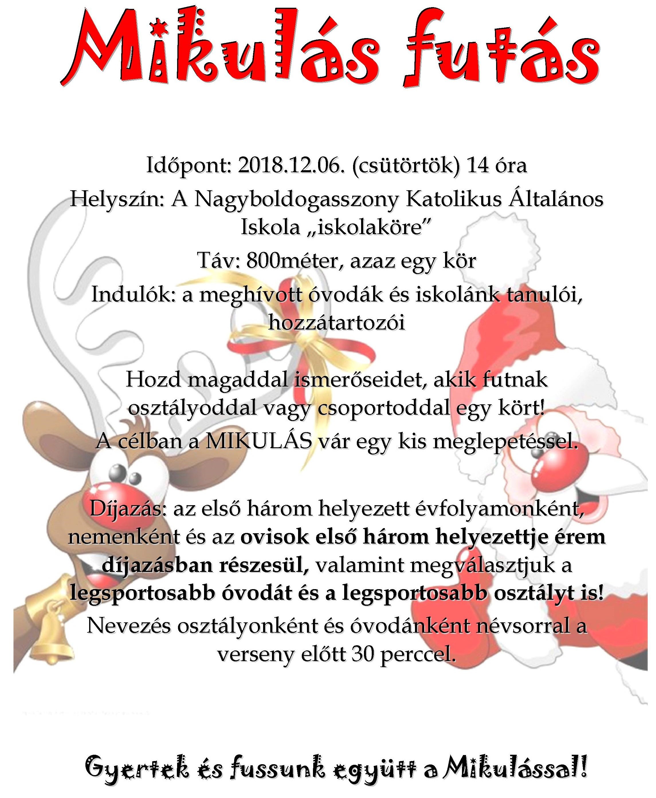 Mikulás futás 2018