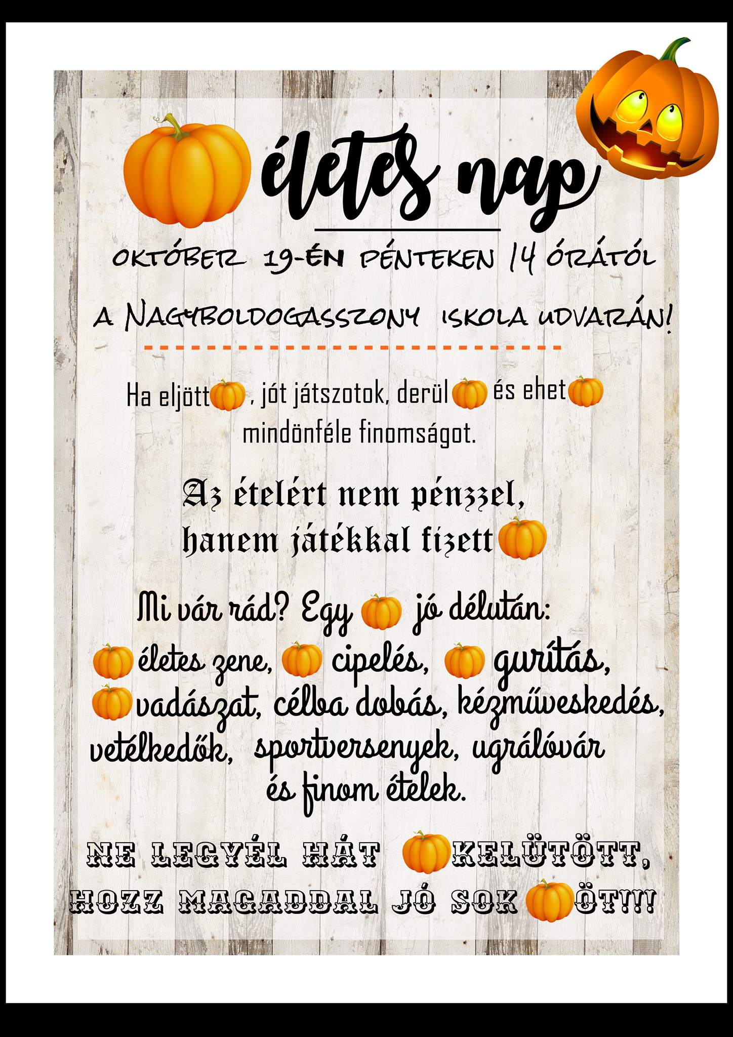 TÖK-Életes nap 2017 plakát Nagyboldog 2018