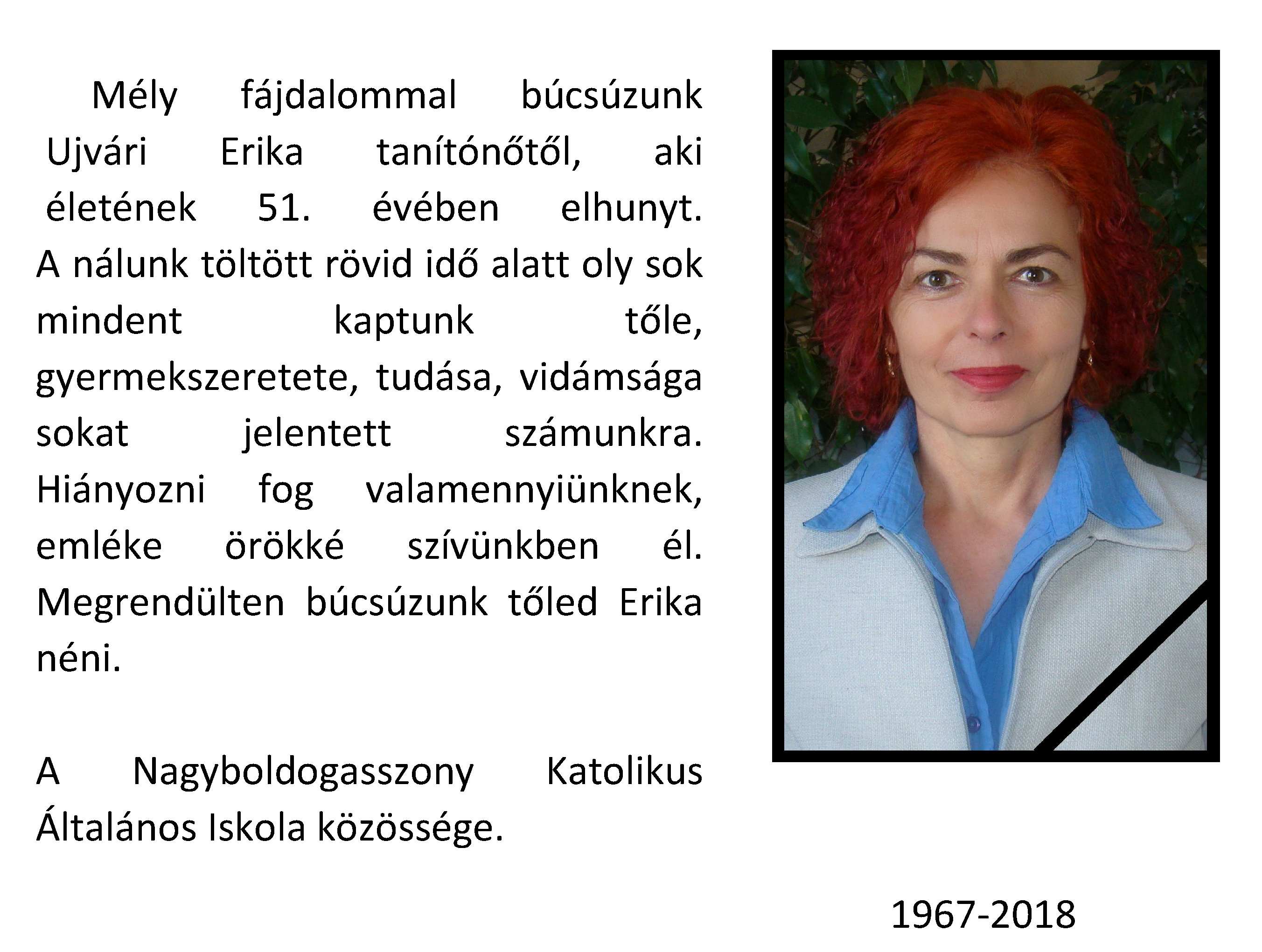 Ujvari erika gyasz
