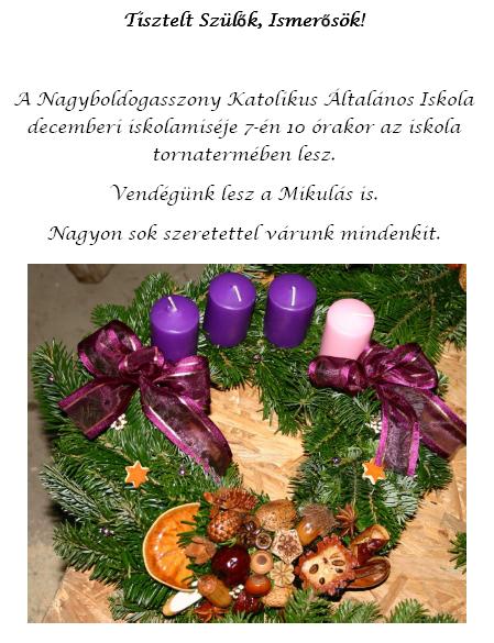 decemberi iskolamise 2014