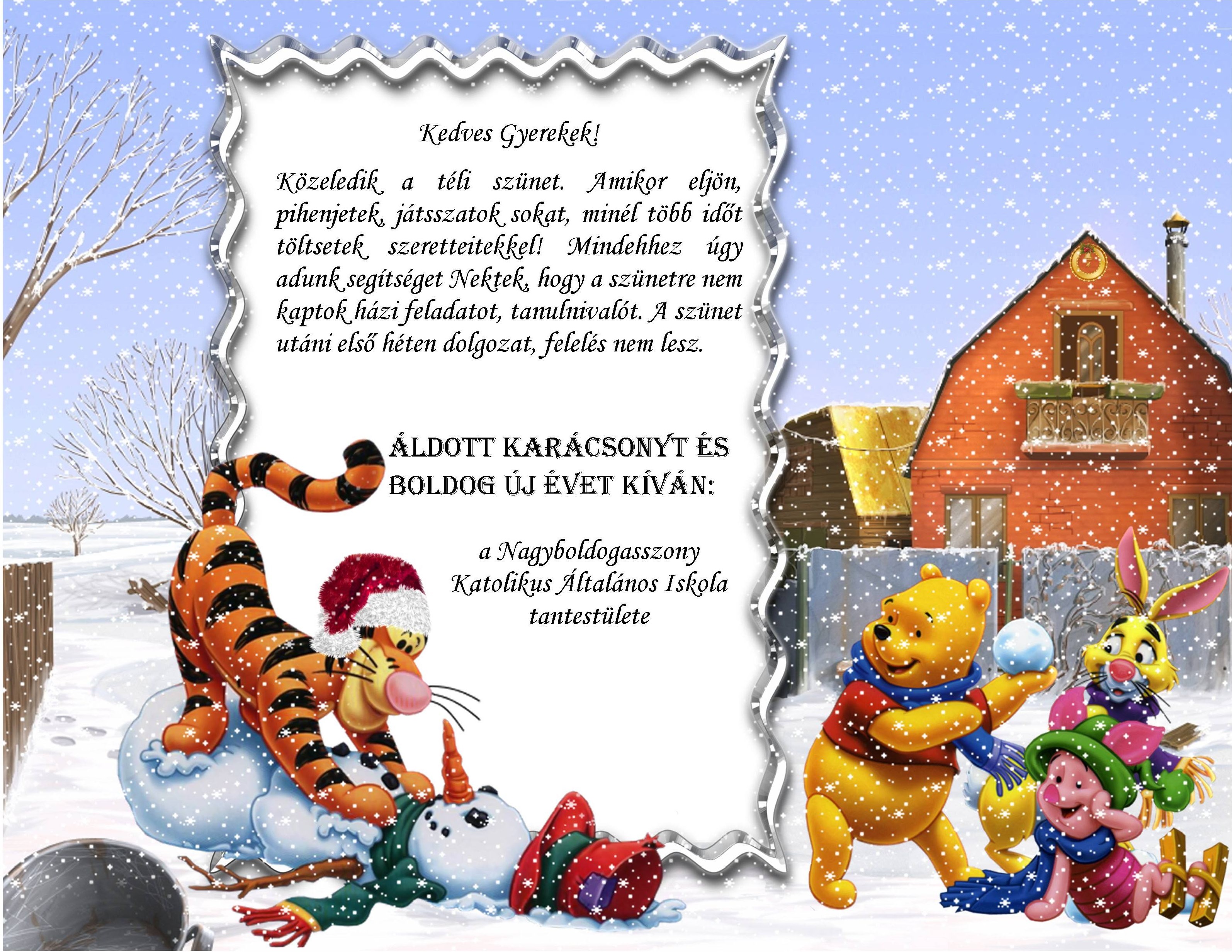 kedves gyerekek karácsony 2018