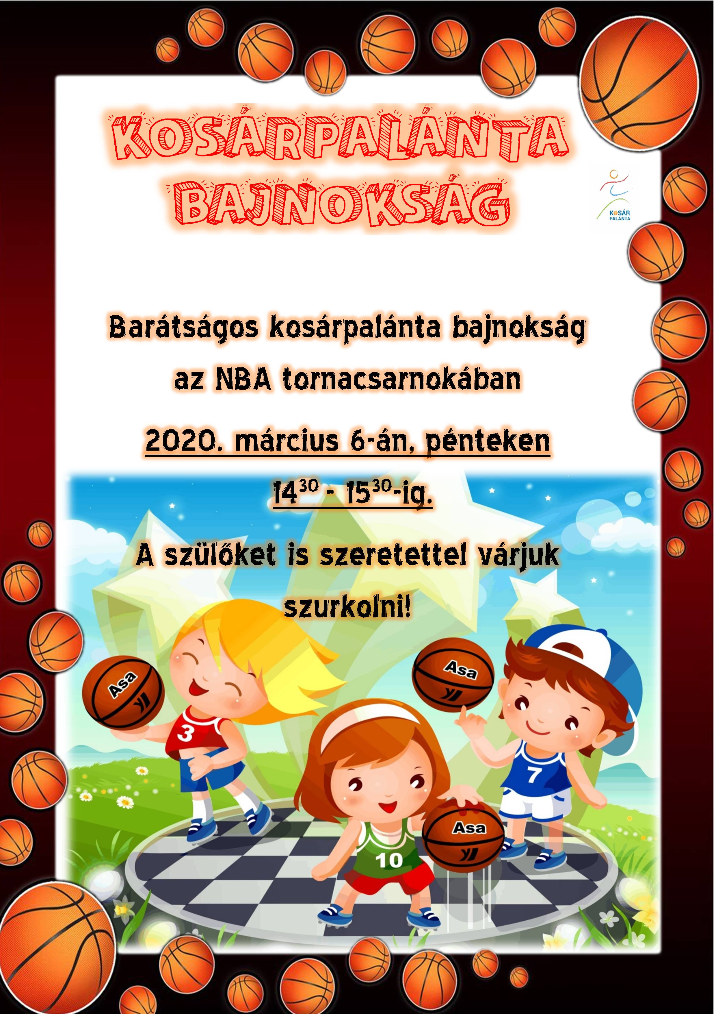 kosárpalánta bajnokság 2020 márc