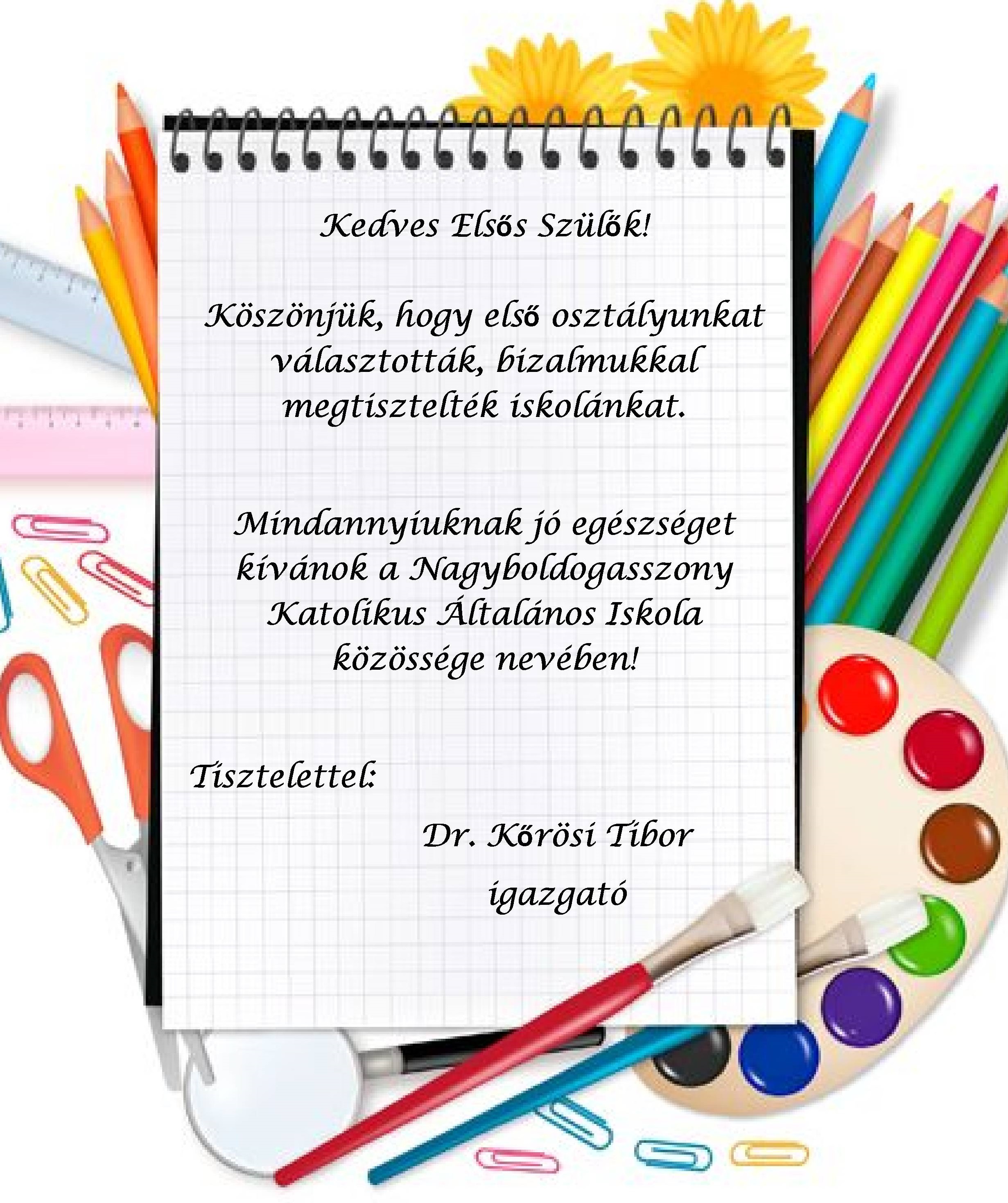 köszönet beiratk 2022