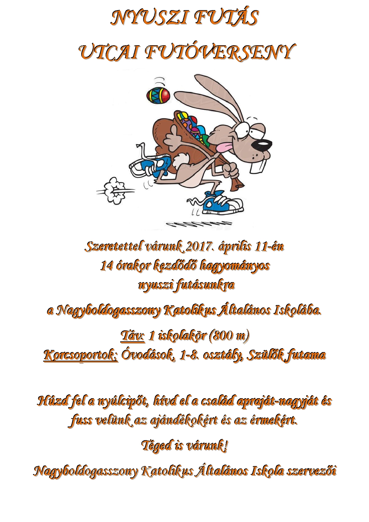 nyuszi futás plakát 2017
