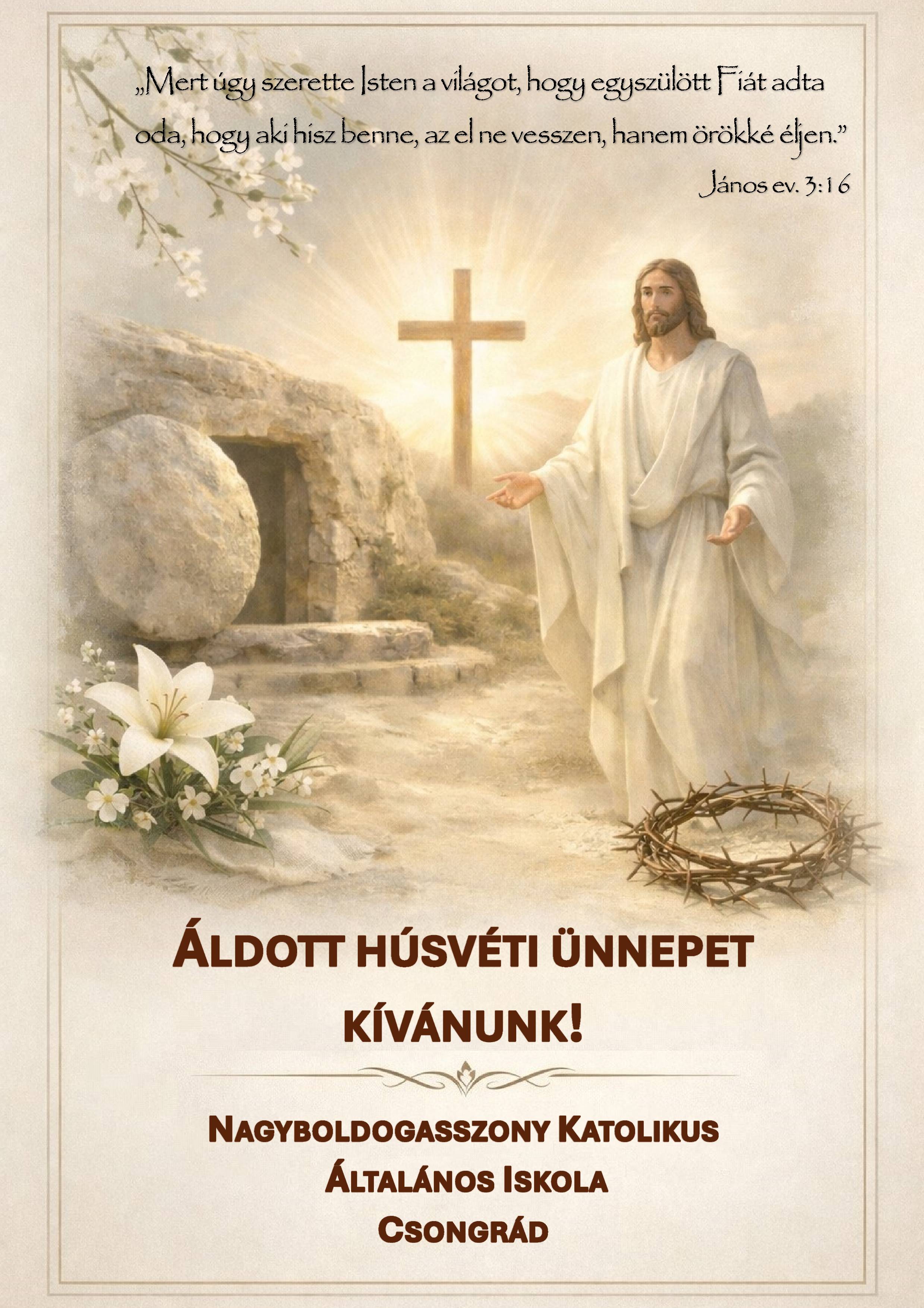 Áldott húsvétot 2026