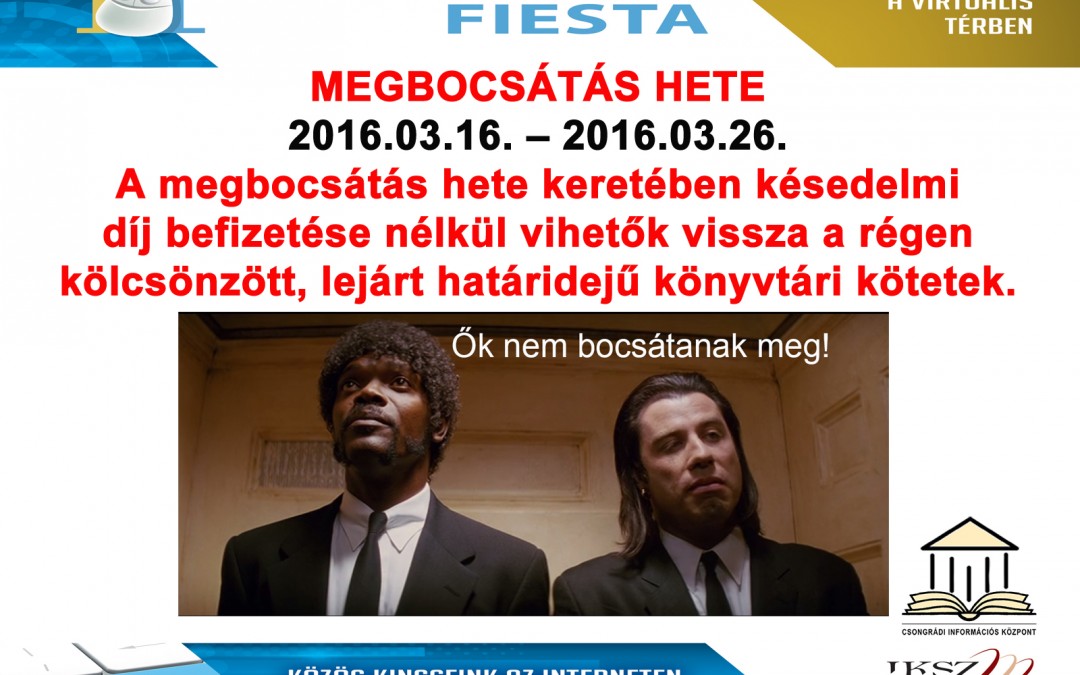 Megbocsátás hete a könyvtárban