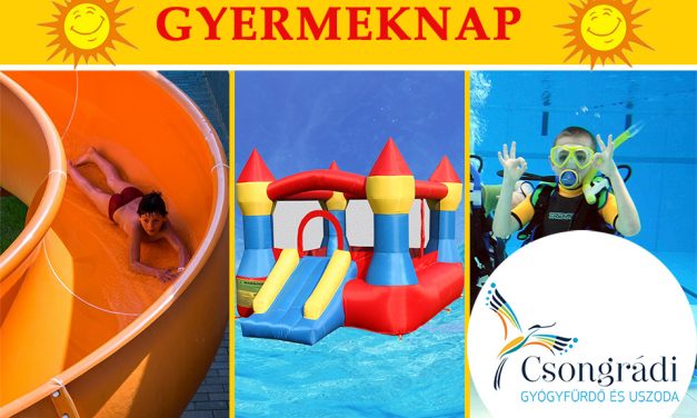 Gyermeknap a csongrádi fürdőben