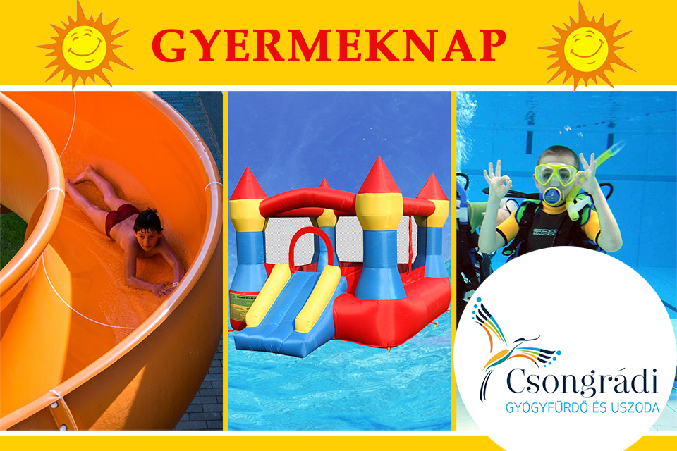 Gyermeknap a csongrádi fürdőben
