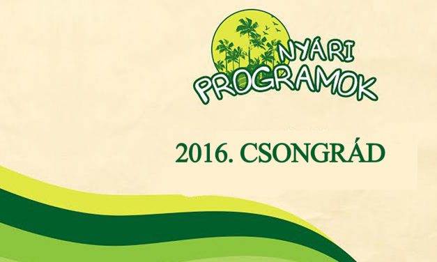 Nyári programajánló