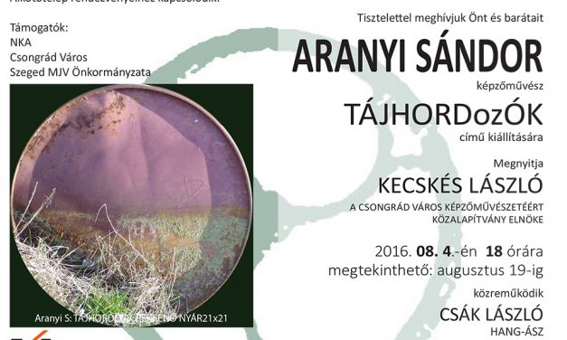 Aranyi Sándor kiállítása nyílik Budapesten