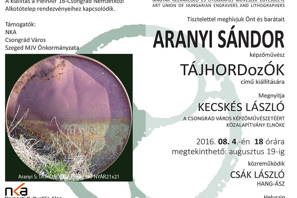 Aranyi Sándor kiállítása nyílik Budapesten