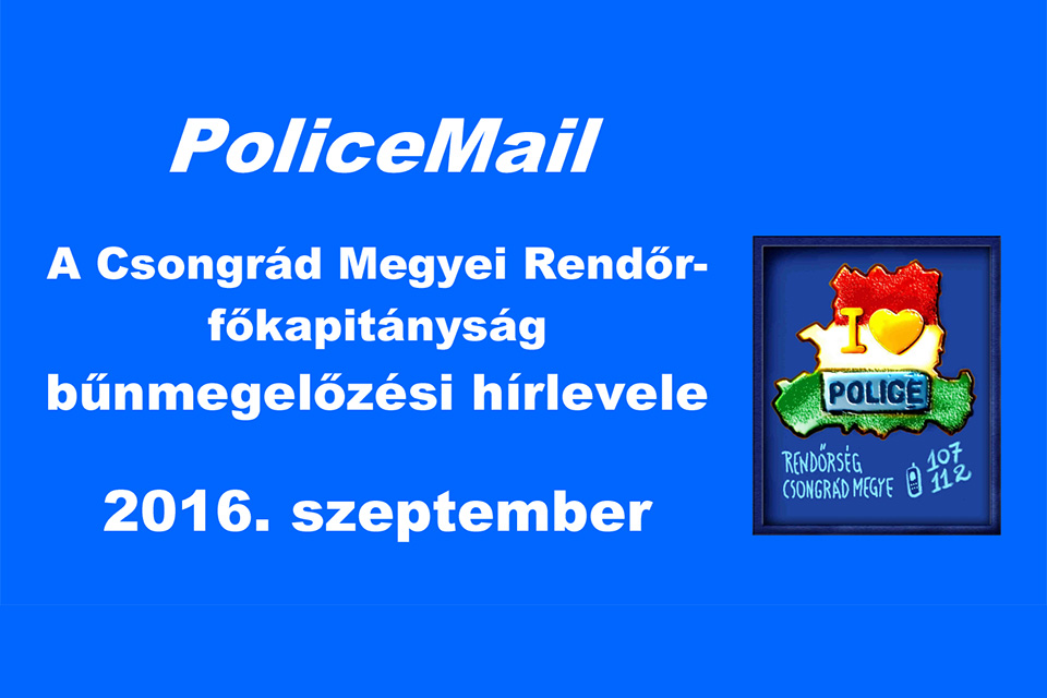 PoliceMail – 2016. szeptember