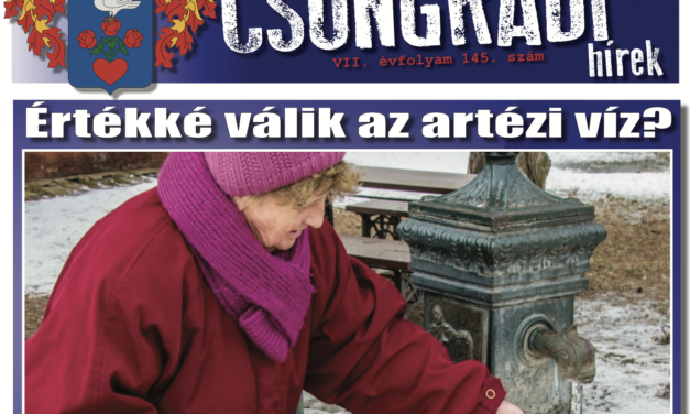 Megtekinthető a Csongrádi Hírek legújabb, január 20.-án megjelenő (145.) száma