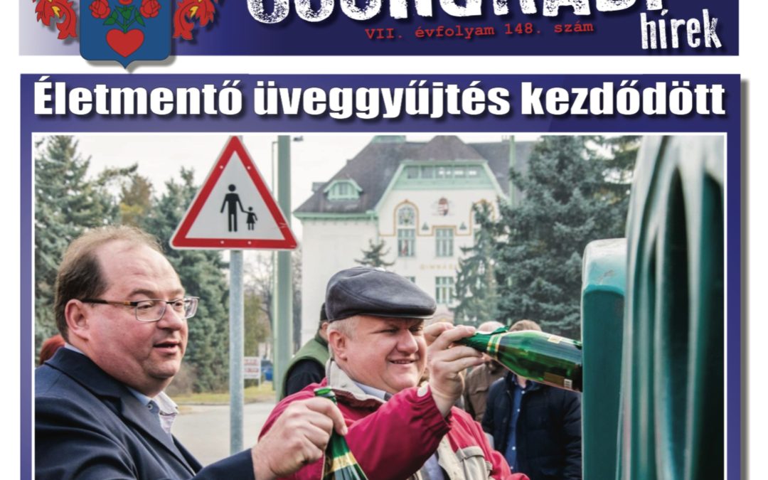 Megtekinthető a Csongrádi Hírek legújabb, március 3-án megjelenő (148.) száma