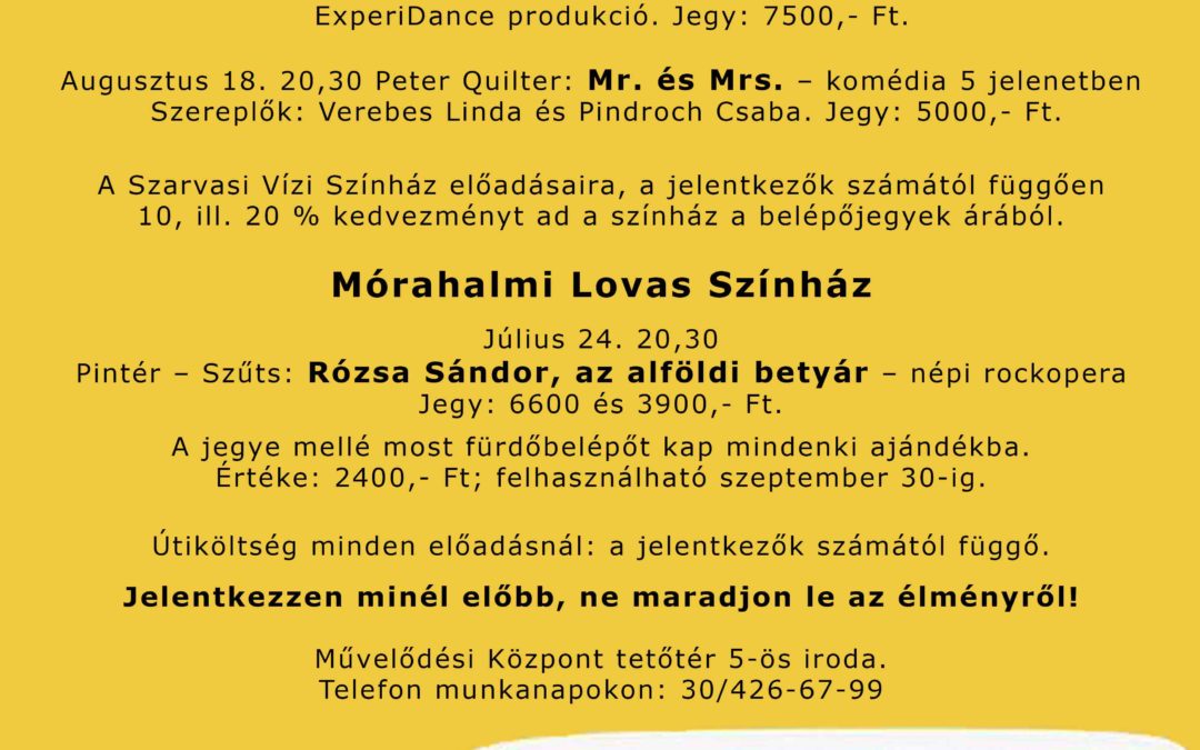 Nyári autóbuszos utak 2017.