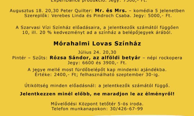 Nyári autóbuszos utak 2017.