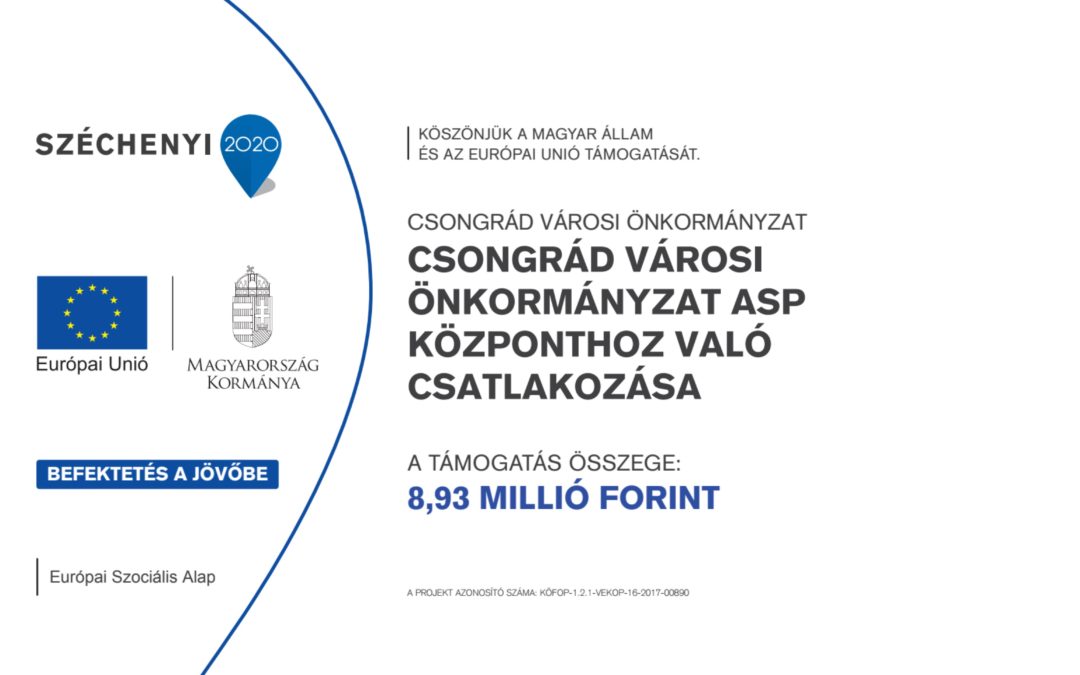 Csongrád Városi Önkormányzat ASP központhoz való csatlakozása