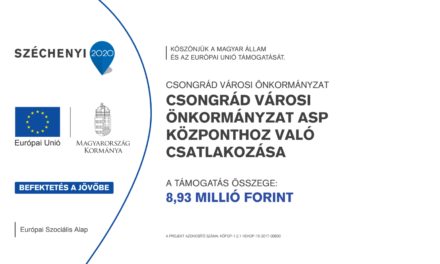 Csongrád Városi Önkormányzat ASP központhoz való csatlakozása