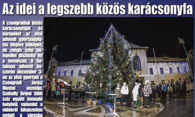 Megtekinthető a Csongrádi Hírek legújabb, december 8-án megjelenő (168.) száma