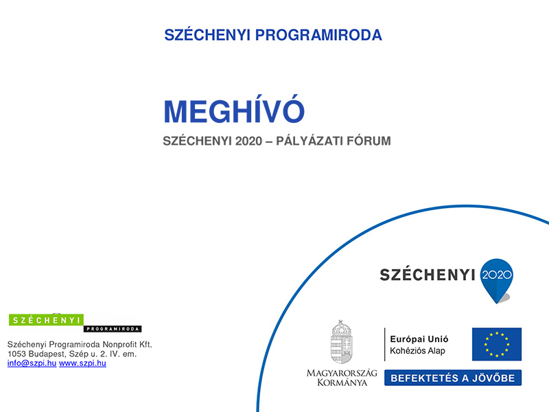 Széchenyi 2020 – pályázati fórum Bokroson