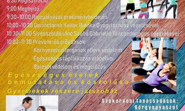 EFI programok: Egészségnap-Csongrád és szűrővizsgálat, torna programok