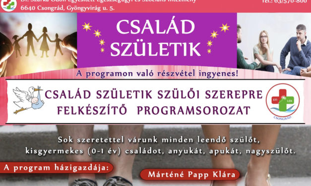 EFI programok: Család születik és Táncold ki magadból a stresszt
