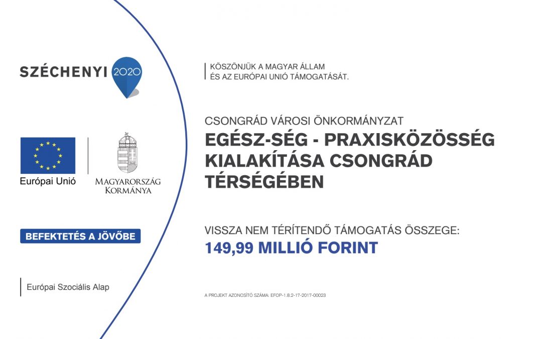 „EGÉSZ-ség Praxisközösség kialakítása Csongrád térségében”