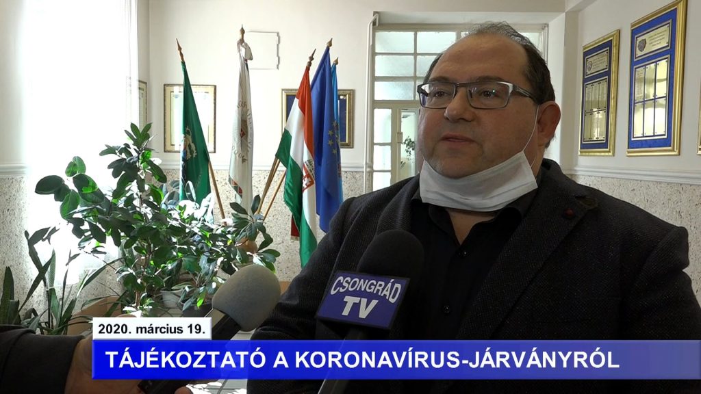 Bedő Tamás polgármester tájékoztatója a koronavírussal kapcsolatban – 2020.03.19.