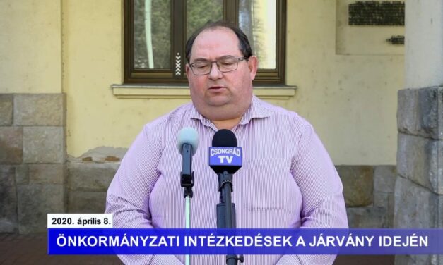 Bedő Tamás polgármester tájékoztatója a koronavírusról – 2020.04.08.