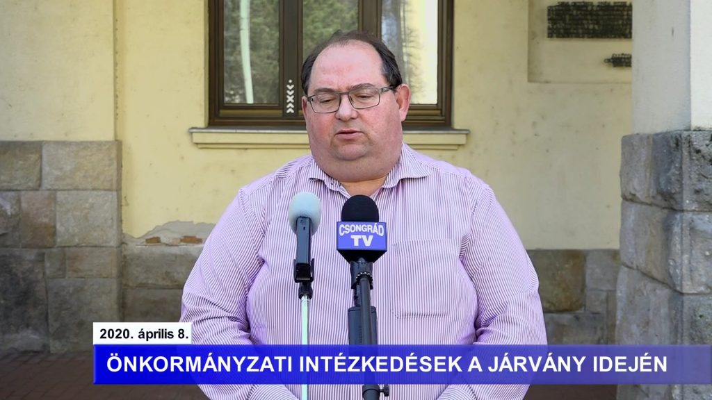 Bedő Tamás polgármester tájékoztatója a koronavírusról – 2020.04.08.