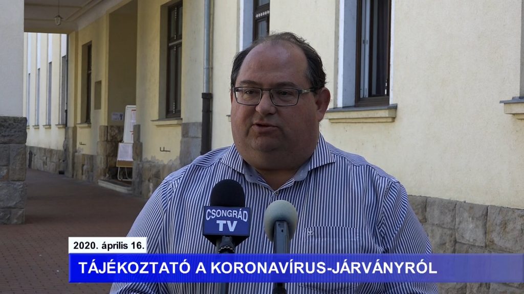 Bedő Tamás polgármester tájékoztatója a koronavírusról – 2020.04.16.