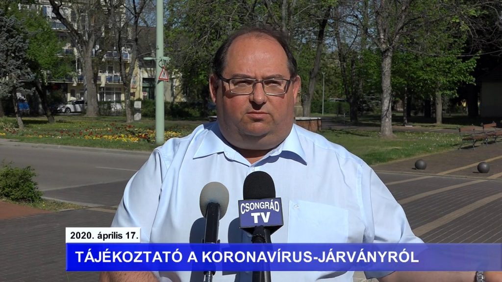 Bedő Tamás polgármester tájékoztatója a koronavírusról – 2020.04.17.