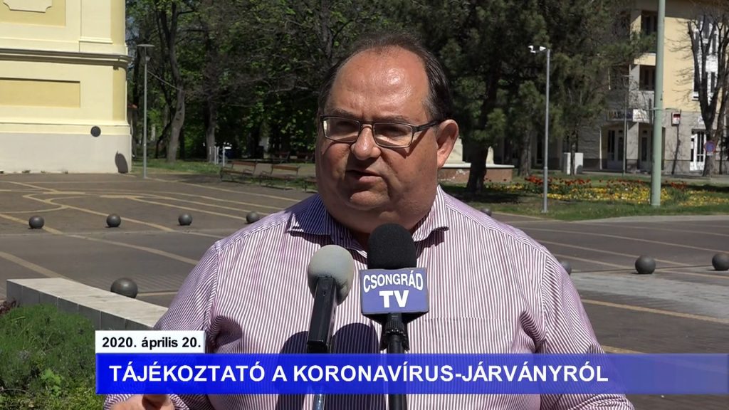 Bedő Tamás polgármester tájékoztatója a koronavírusról – 2020.04.20.