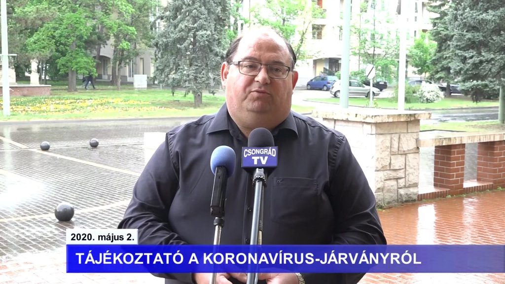 Bedő Tamás polgármester tájékoztatója a koronavírusról – 2020.05.02.