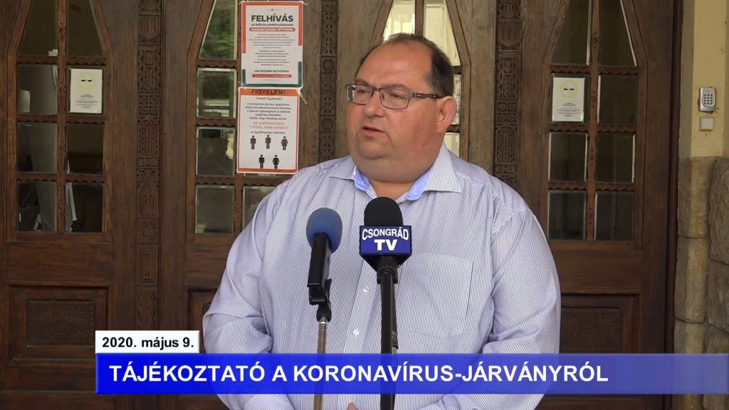 Bedő Tamás polgármester tájékoztatója a koronavírusról – 2020.05.09.