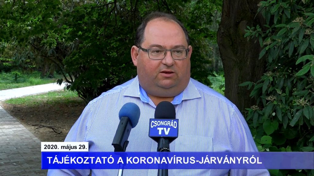 Bedő Tamás polgármester tájékoztatója a koronavírusról – 2020.05.29.