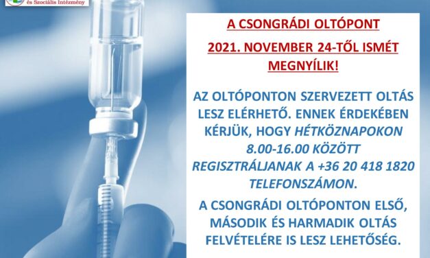 Oltópont megnyitás