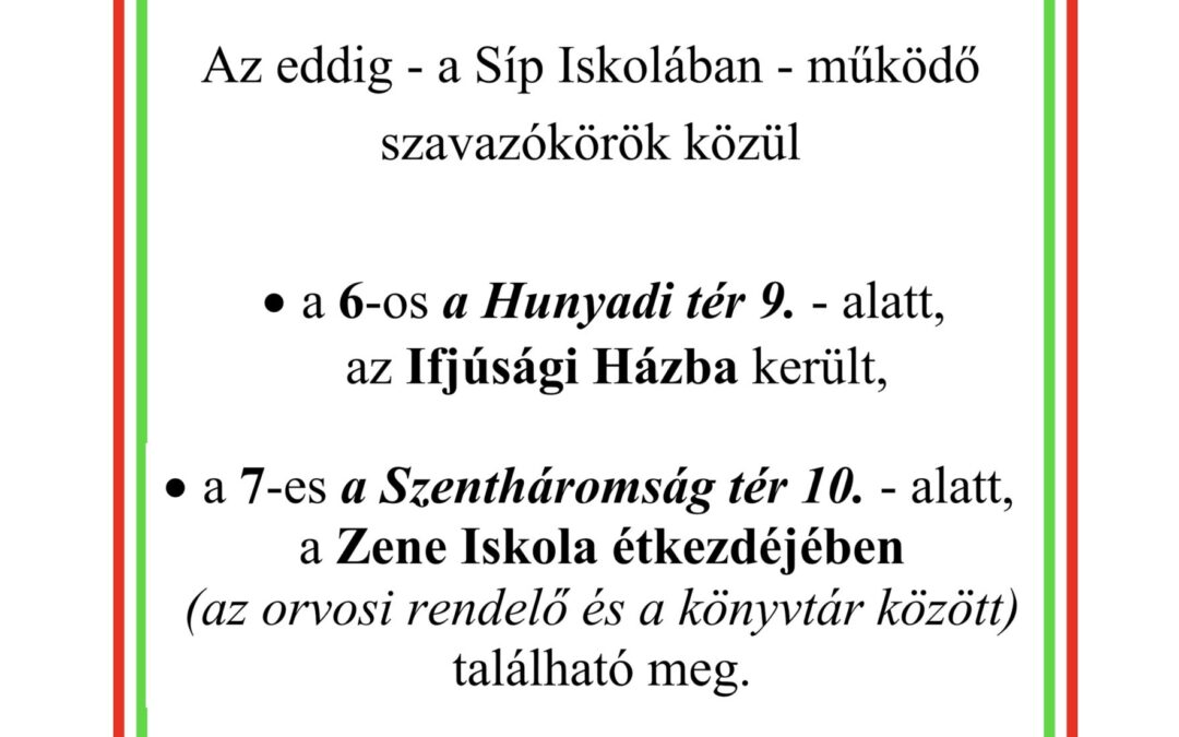 Tisztelt Választópolgár!