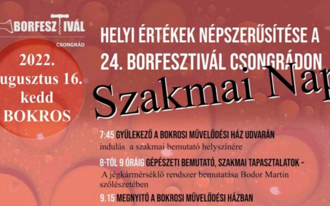 Borfesztivál Szakmai Nap 2022.