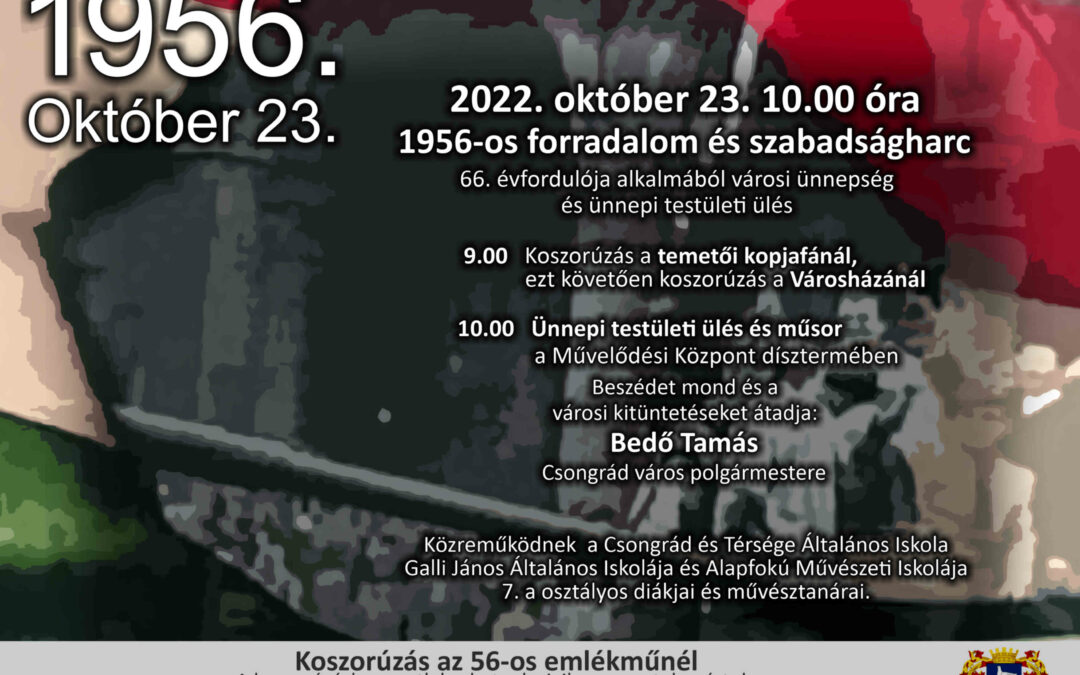 Tisztelt csongrádi lakosok!