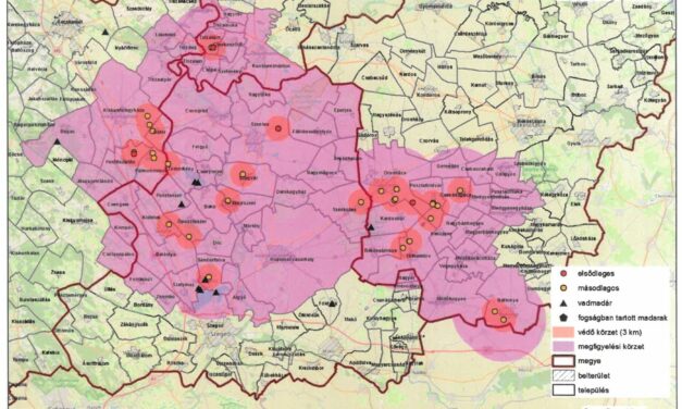 Madárinfluenza járvány miatti megfigyelési körzet elrendelése