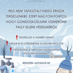 Fagyveszély – Az Alföldvíz Zrt. közleménye