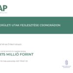 Külterületi utak fejlesztése Csongrádon
