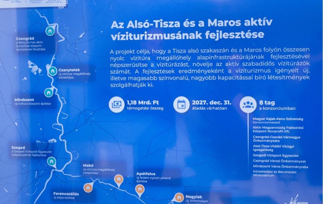 Az Alsó-Tisza és a Maros aktív víziturizmusának fejlesztése